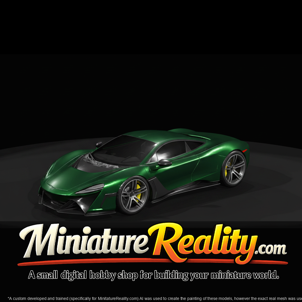 McLaren W1 (2026) miniature, three-quarter view