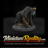 Skull Crown Wraith Beast miniature, three-quarter view — thumbnail 1
