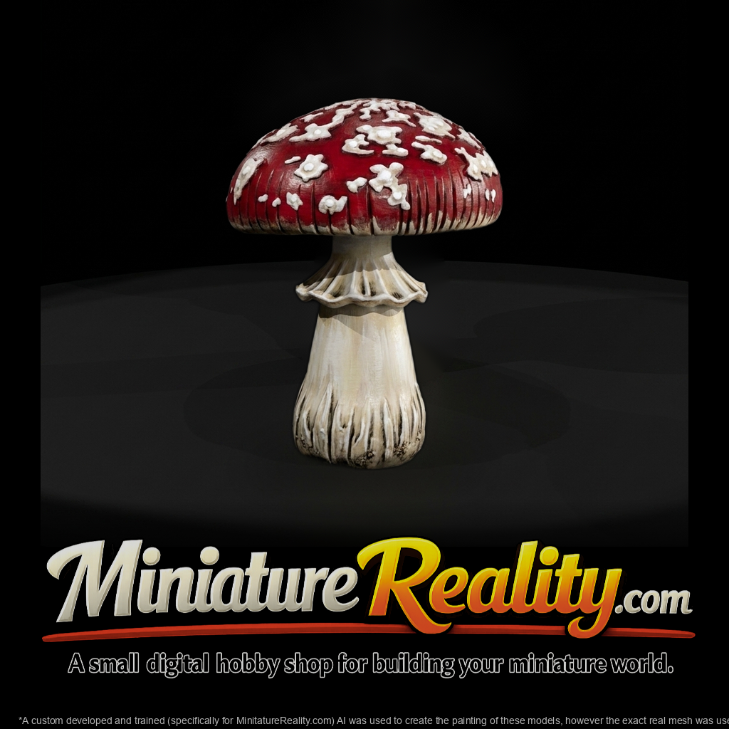 Stylized Fly Agaric Mushroom