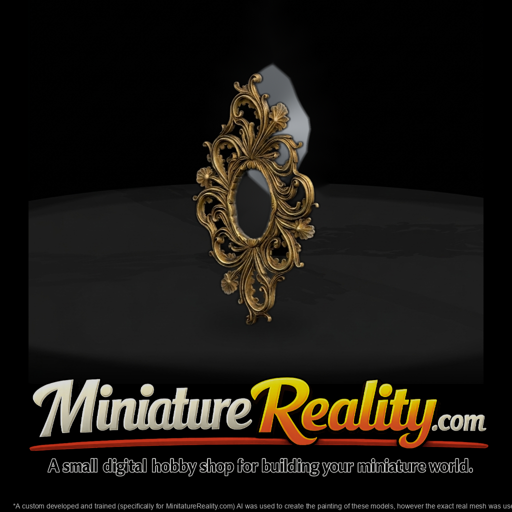 Rococo Oval Mirror Frame