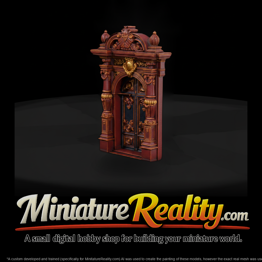Baroque Arched Entry Door