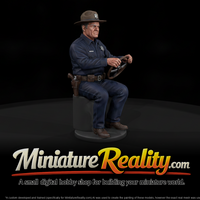 1950s Rural Sheriff at the Wheel — thumbnail 1