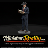 1950s Traveler Reading a Timetable — thumbnail 1