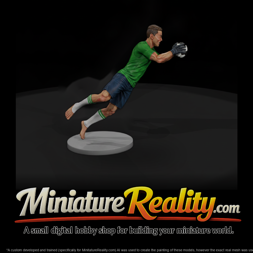 Diving Soccer Goalkeeper