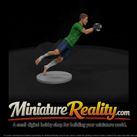 Diving Soccer Goalkeeper
