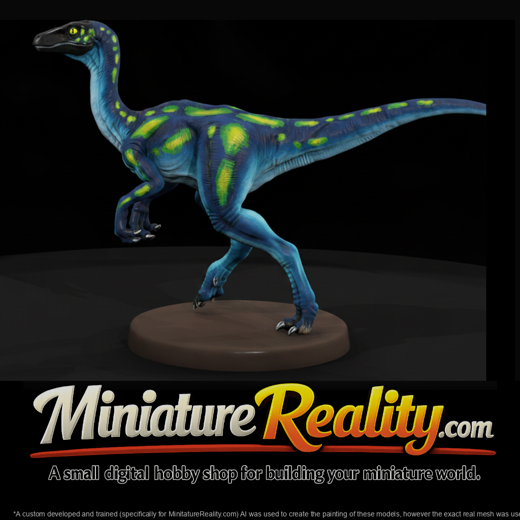 Gallimimus Running Dinosaur