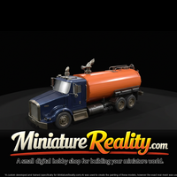 Kenworth T800 Water Tanker miniature, three-quarter view — thumbnail 3