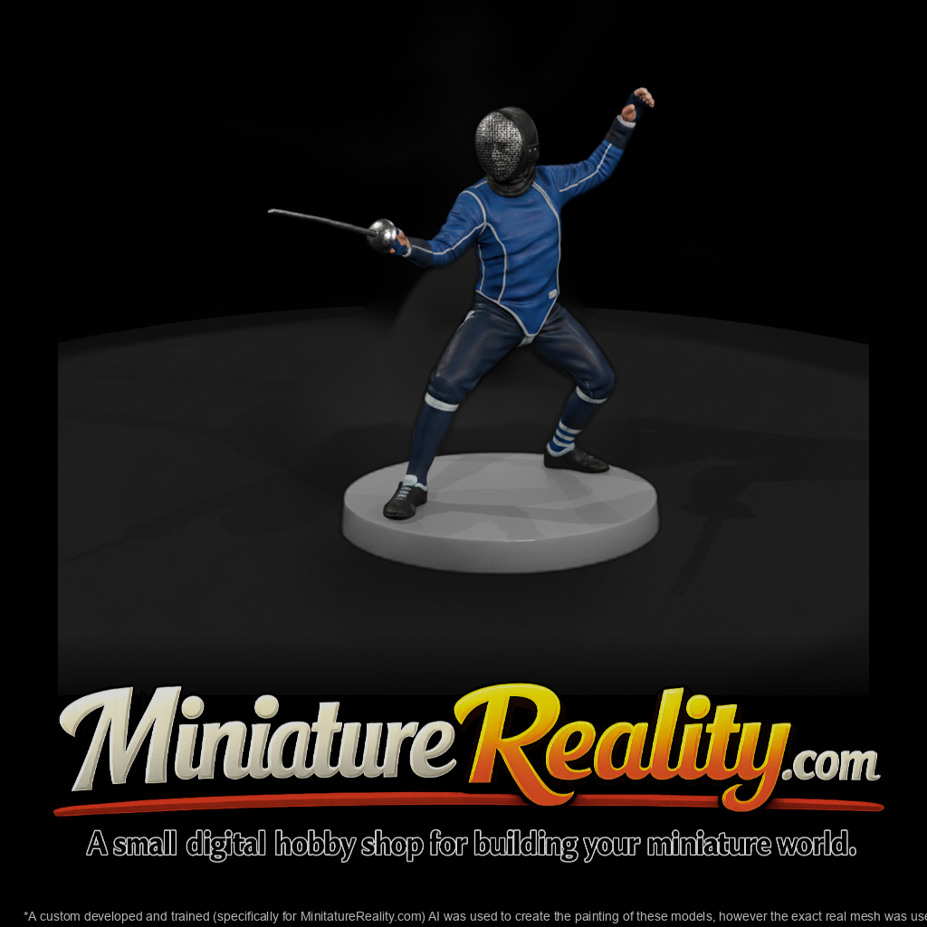 Fencer in En Garde Stance