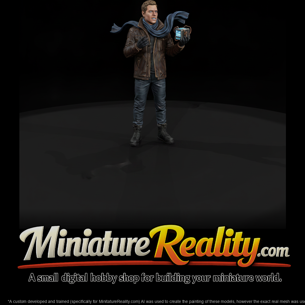 Field News Reporter miniature, three-quarter view