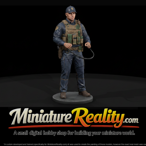 Modern City Officer in Tactical Vest