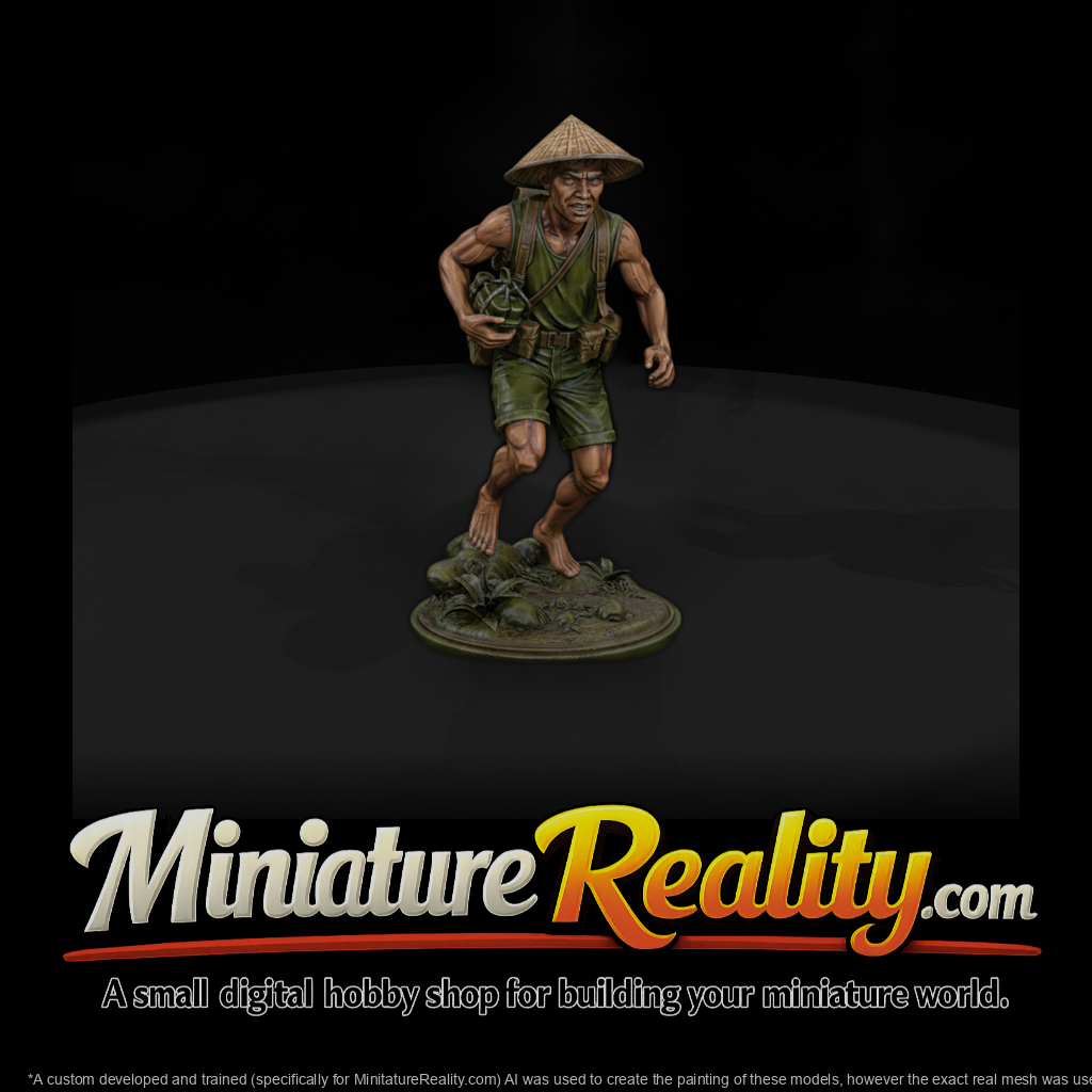 Viet Cong Sapper with Satchel Charge