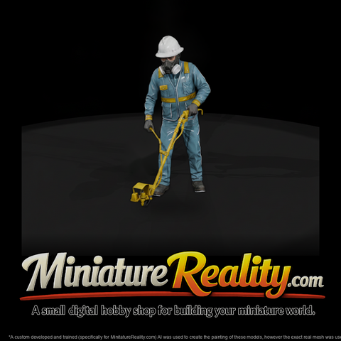 Road Line Striping Worker