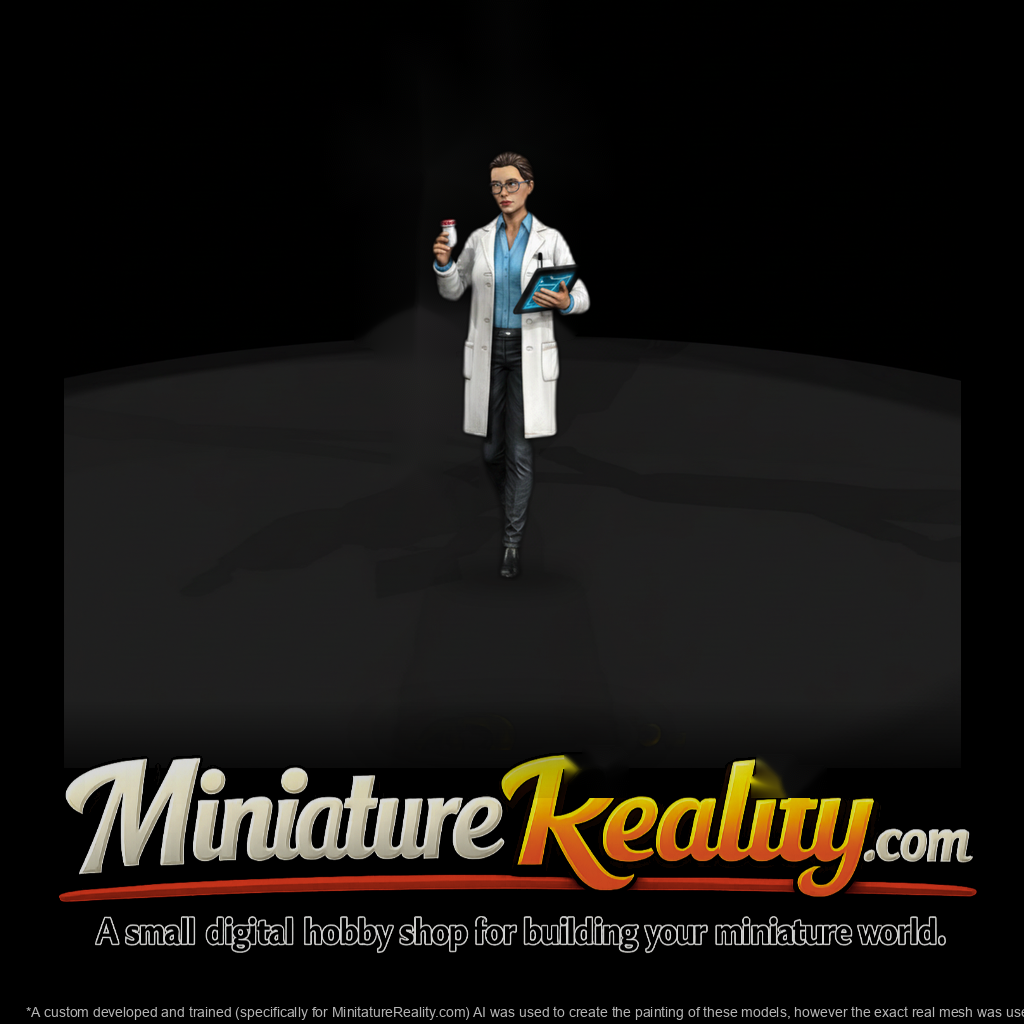0038 Modern Pro Pharmacist White Coat F