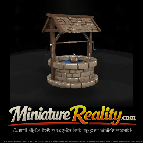 Rustic Stone Wishing Well