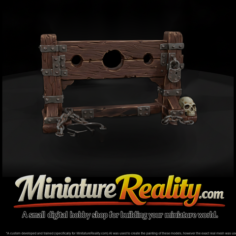 Medieval Wooden Pillory Stocks
