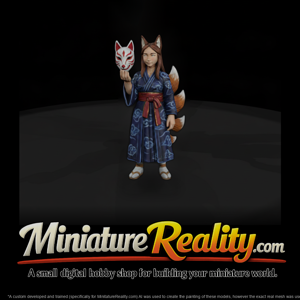 Myth 0454 Mythology Kitsune Miniature Figure