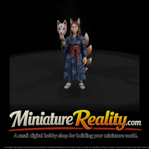 Myth 0454 Mythology Kitsune Miniature Figure