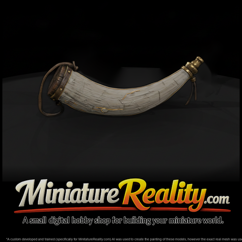 Frontier Powder Horn with Strap