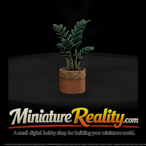 Low-Poly Potted Plant