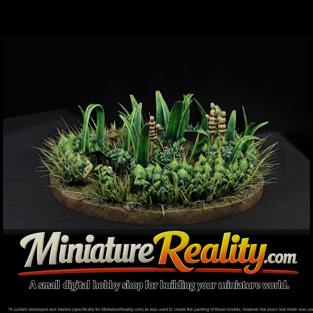Corner Ruined Building - Modular Terrain miniature, three-quarter view
