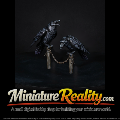 Detailed Raven Pair