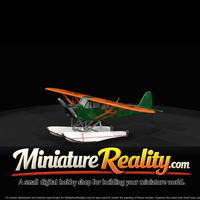 Piper J-3 Cub - for Printing miniature, three-quarter view — thumbnail 3