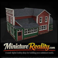 Old General Store Building miniature, three-quarter view — thumbnail 1