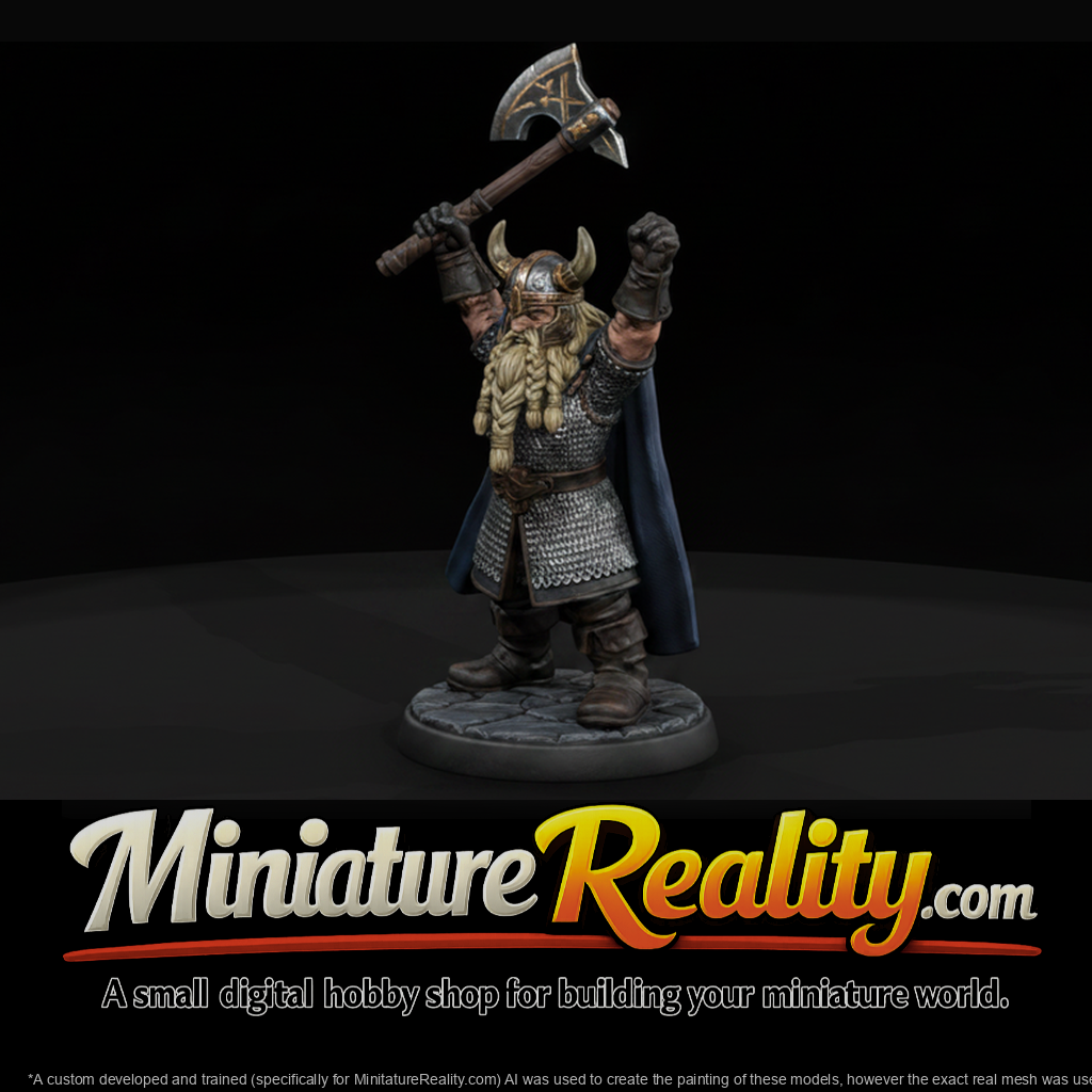 Dwarf Warrior with Battle Axe
