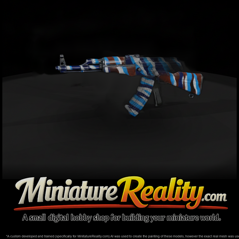AK-Pattern Rifle, Striped Custom Finish