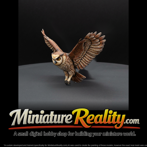 Stylized Flying Owl