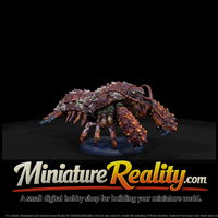 Coral-Encrusted Crab Sea Monster miniature, three-quarter view — thumbnail 1