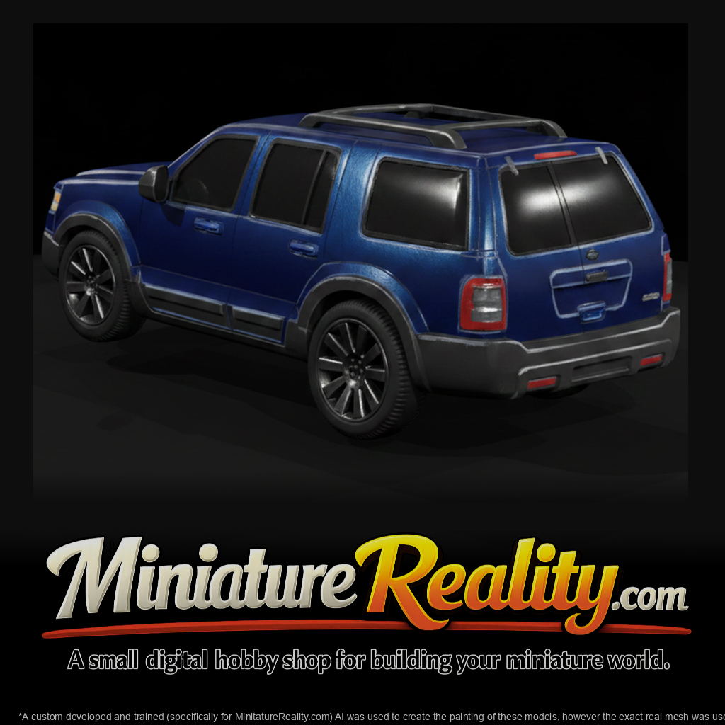 Blue Full-Size Family SUV