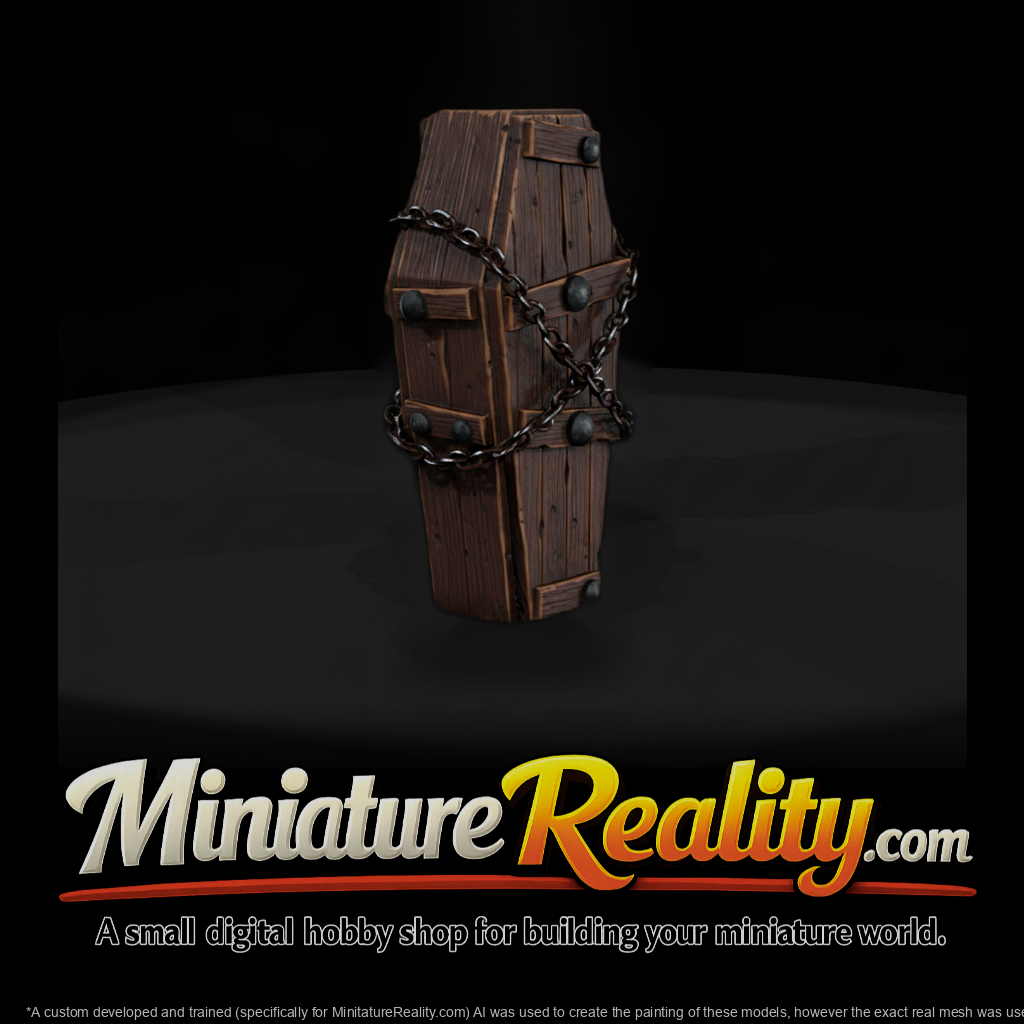 Chained Wooden Coffin
