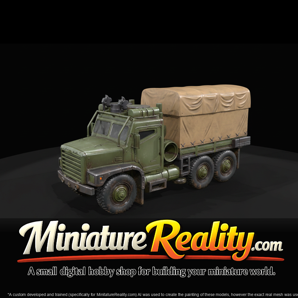 U.S. Marine Carrying Cargo miniature, three-quarter view