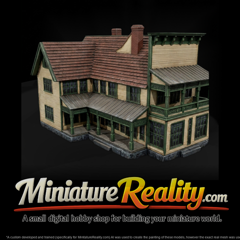 Victorian Farmhouse — Two-Story House with Wraparound Porch