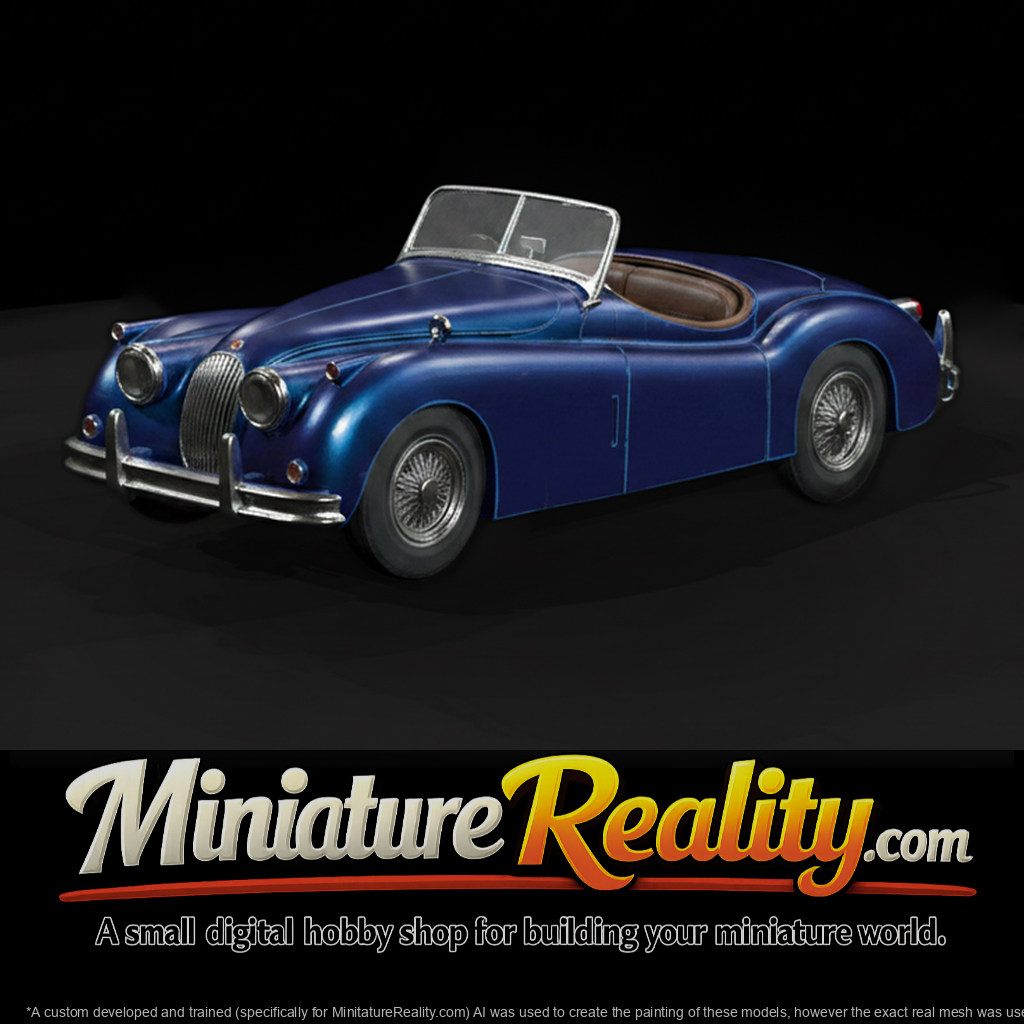 Classic Blue Convertible Roadster