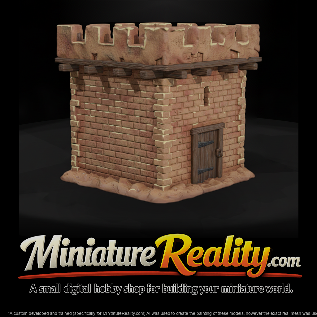 Mil 059 Wild West Fort Adobe Watchtower