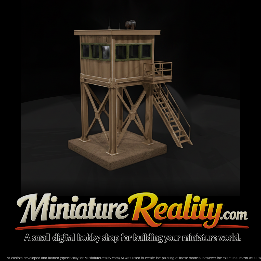 Mil 255 Modern Desert Skybox Guard Tower
