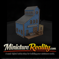 Old Industrial Building miniature, three-quarter view — thumbnail 1