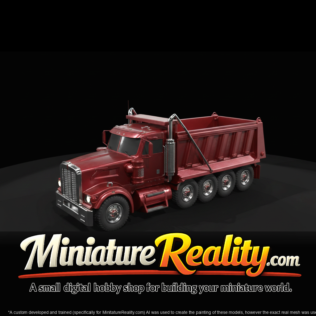 Kenworth W900BX Dump Truck (2011–2012) miniature, three-quarter view