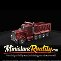 Kenworth W900BX Dump Truck (2011–2012) miniature, three-quarter view — thumbnail 2