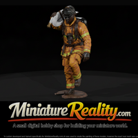 1980s Firefighter with High-Rise Hose Pack — thumbnail 1