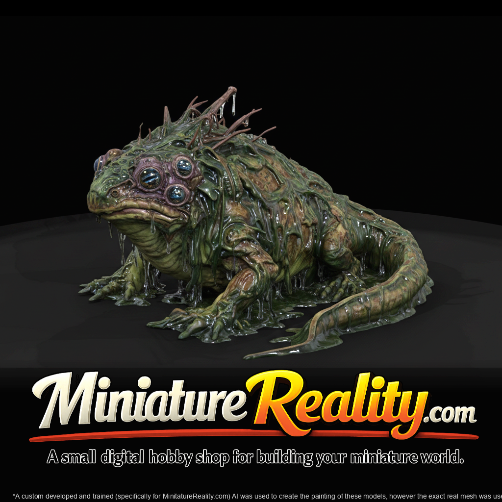 Wretched Bog Stalker - Swamp miniature, three-quarter view