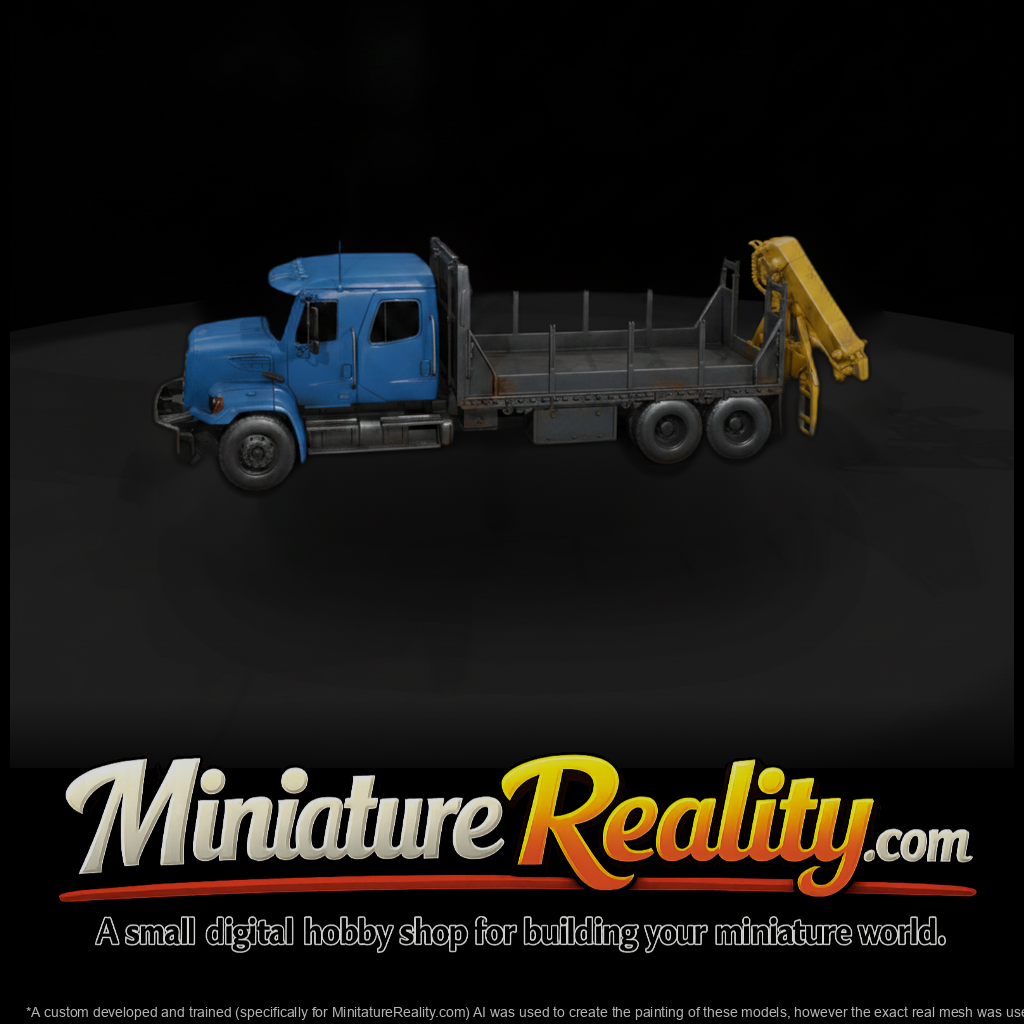 20260612 White Flatbed Crane Truck 21A1Fd12A6