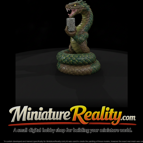 Mythology Jormungandr Figure, three-quarter view