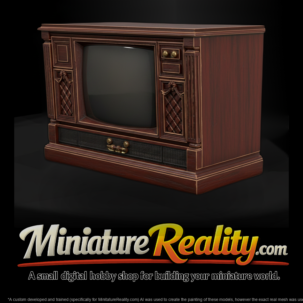 Vintage Console Television