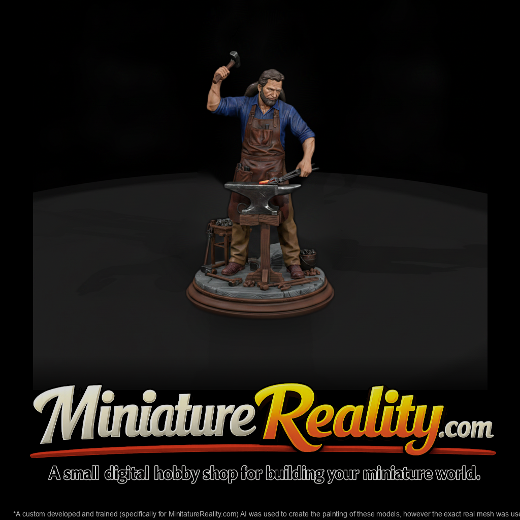 Blacksmith at the Anvil