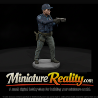 City Police Officer Aiming Two-Handed — thumbnail 1