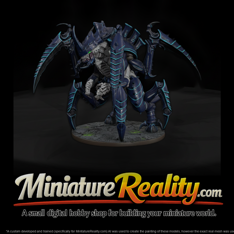 Stylized Sci Fi Alien Wargame Miniature Atksssjo