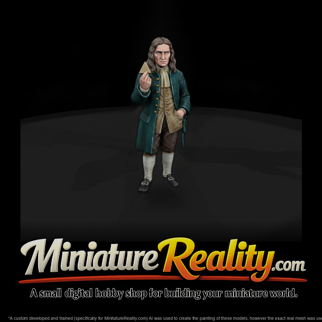 Hist 0129 Historical Isaac Newton Miniature Figure